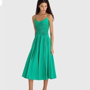 Merlette Kaede Green Midi Dress